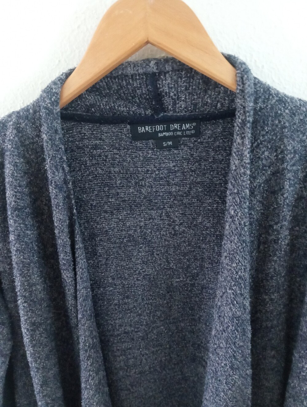 BAREFOOT DREAMS Calypso Wrap Oversized Gray Sweater | S/M - Picture 4 of 8